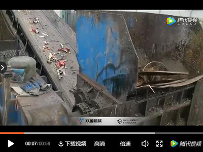 金屬撕碎機(jī)山東客戶(hù)現(xiàn)場(chǎng)視頻