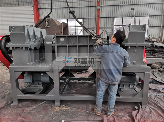 金屬撕碎機撕碎的物料呈長條狀，剪切不斷，是怎么回事？